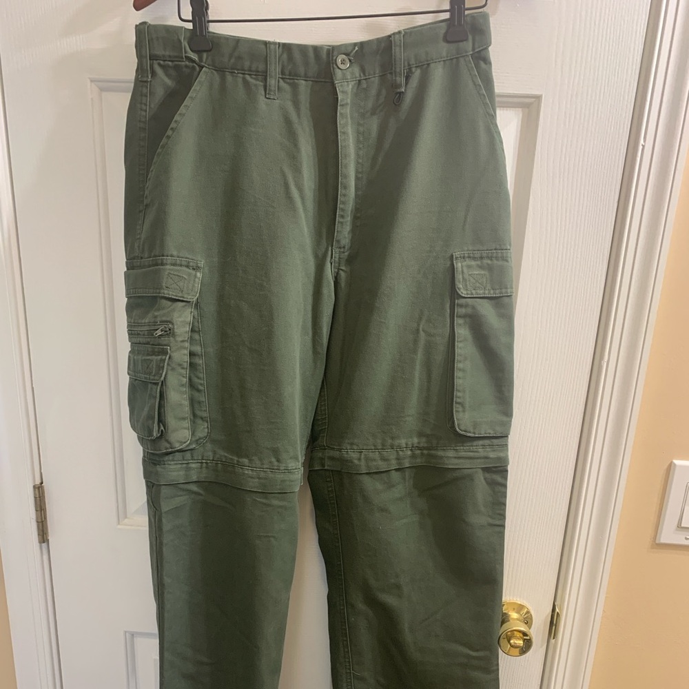 Boy Scouts Scouting America Olive Men's Convertible Uniform Cargo Pants 31x33